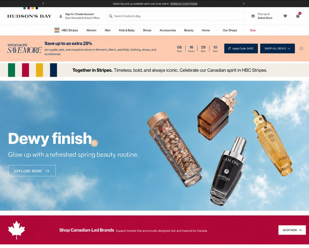 The Bay, Hudson's Bay Company's bilingual e-commerce flagship